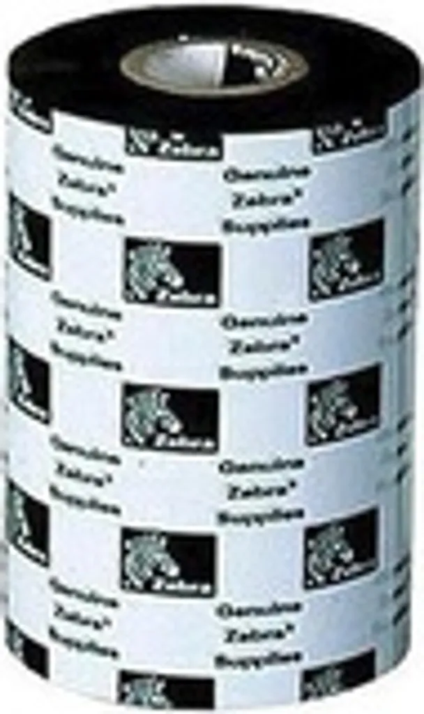 Ruban transfert thermique Zebra 1600 Cire économique noir pour étiquettes