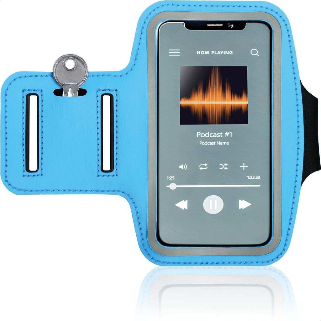 COM-FOUR Sportarmband - Armtasche für das Smartphone - MP3- und Handytasche für den Oberarm - optimal für Laufen, Joggen und Sport