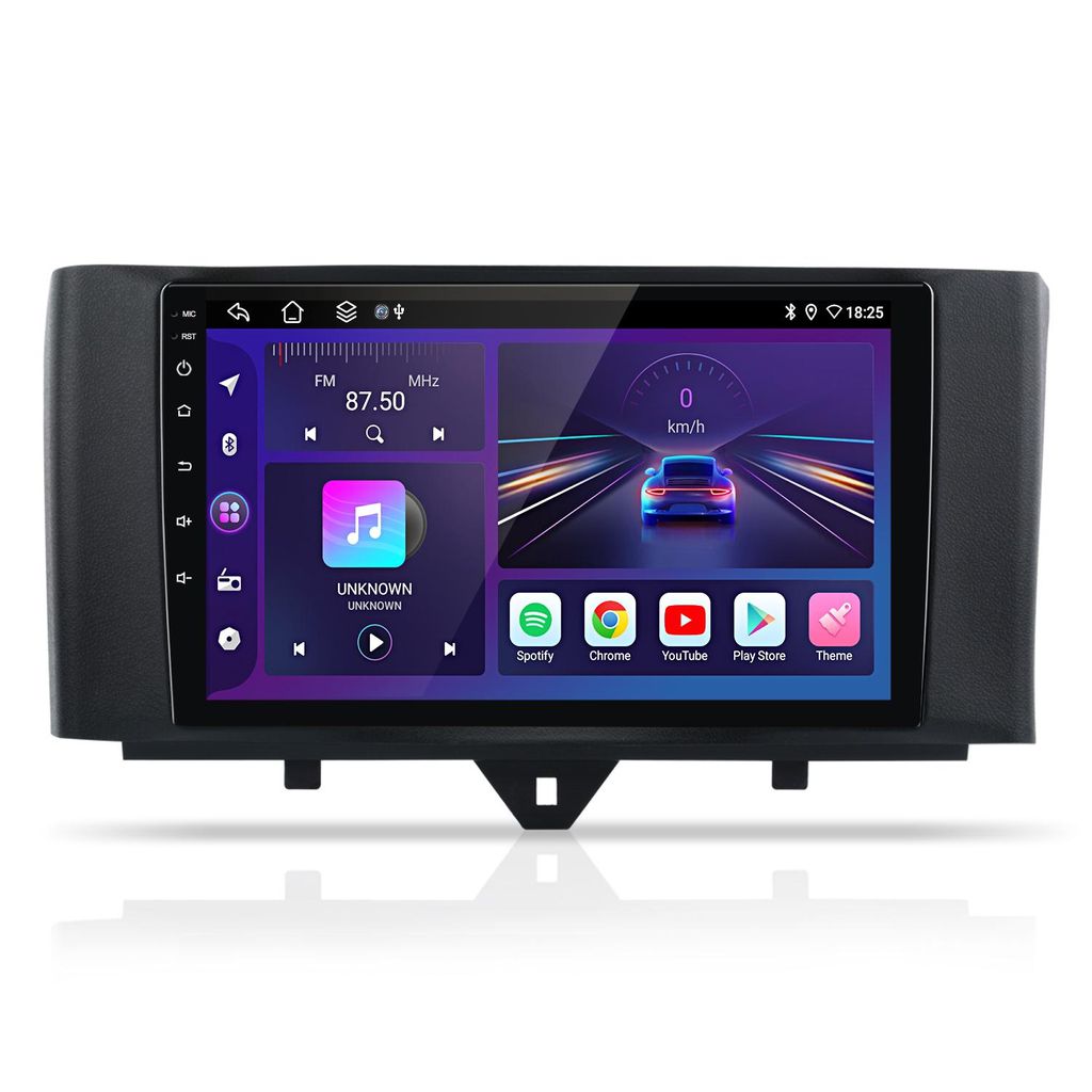 4-kern Android13 1+32G Für Mercedes benz Smart Fortwo 451 Autoradio GPS Navi Sat WIFI SWC BT