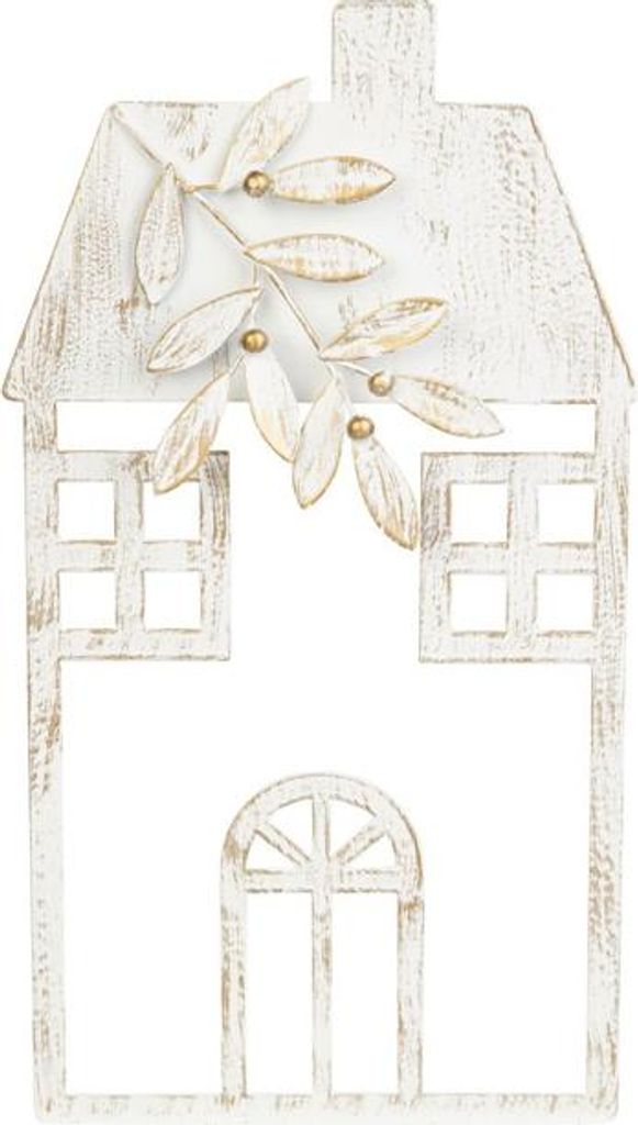 Deko-Silhuette Haus - Eisen - ca. 25x16x6 cm