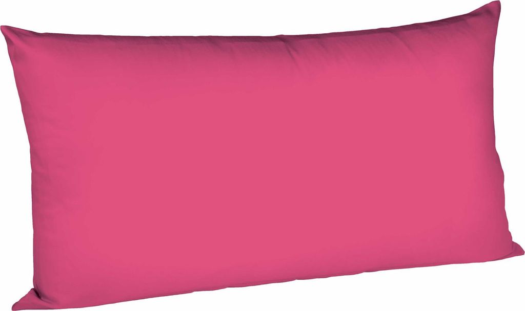 fleuresse Mako Satin Kissenbezug Colours Uni 40x80 cm Cassis