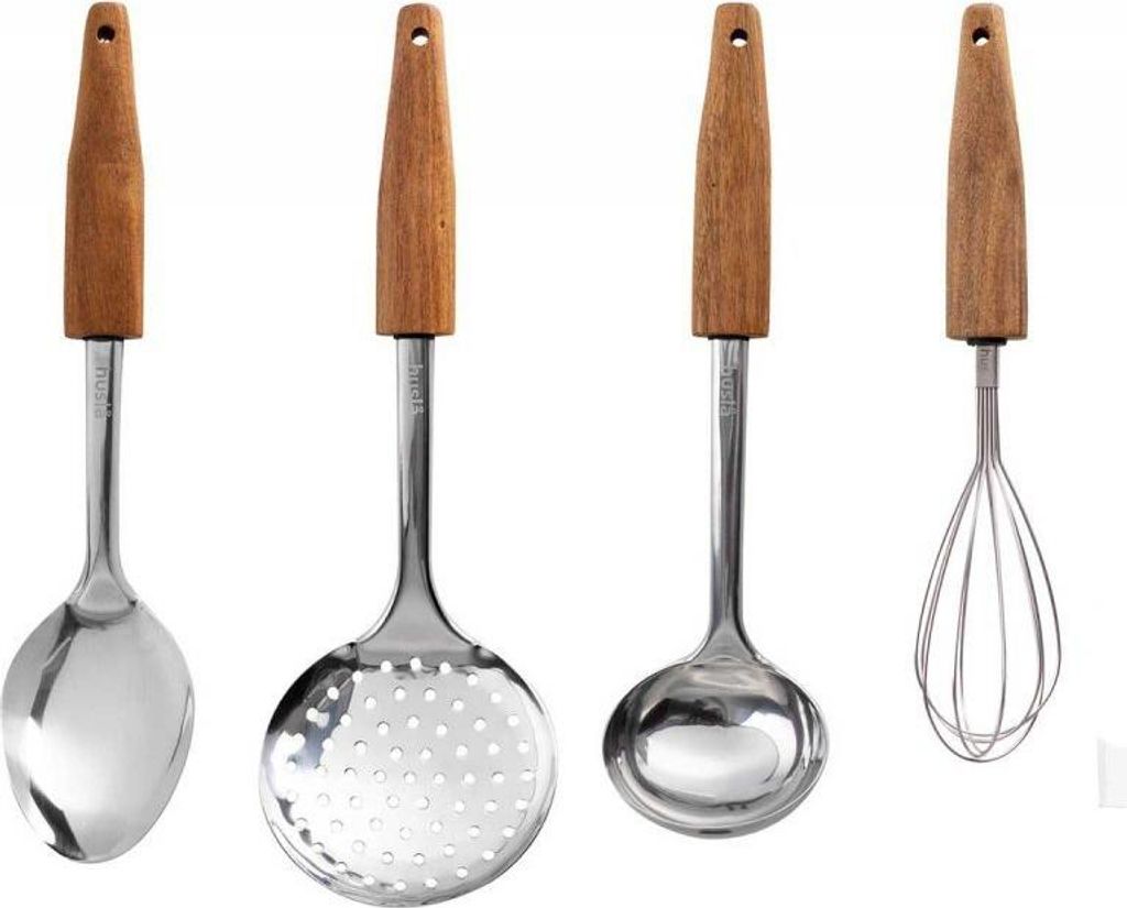 Set Di Utensili Da Cucina Husla In Legno D'acacia 73952 Immagine del prodotto 