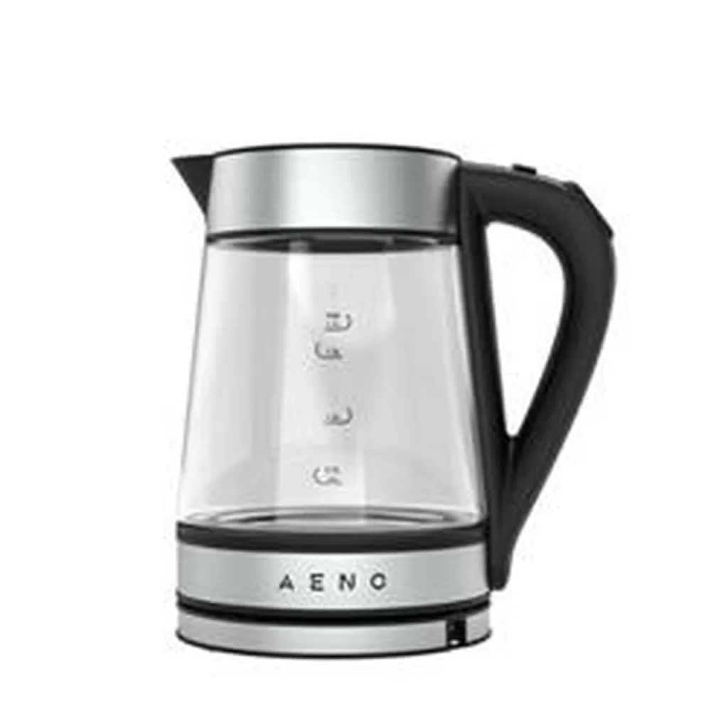 Bollitore elettrico AENO EK1S 1,7 L 2200 W Nero, Argento, Trasparente
