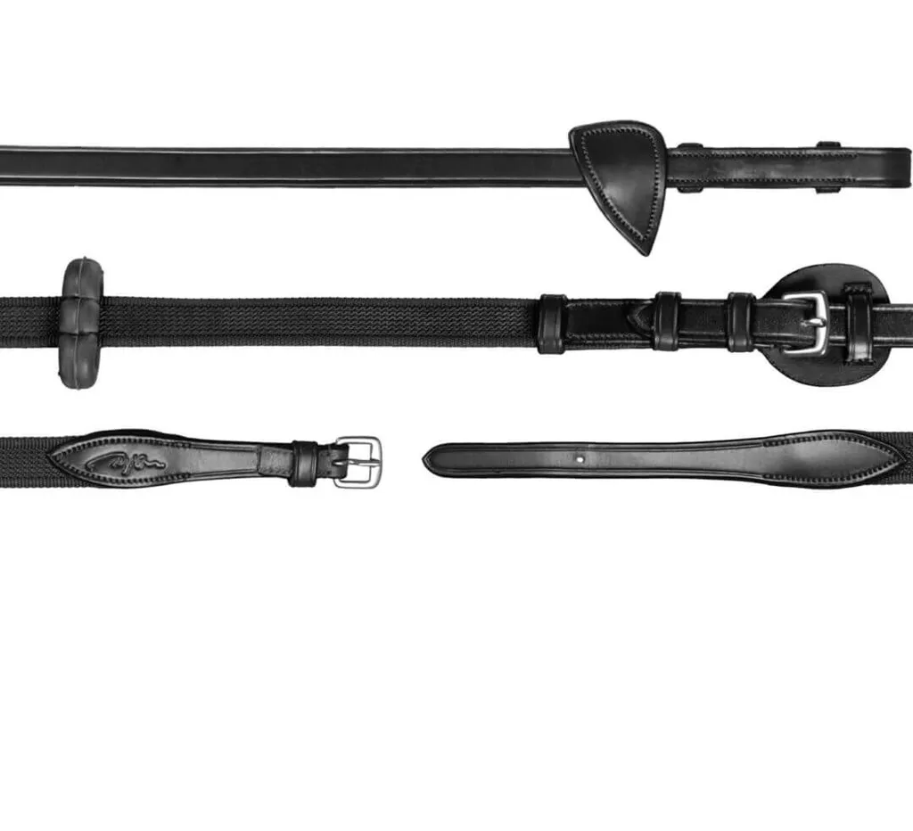 Rênes Ajustables Dyon New English 5/8 pour Dressage et CSO Taille Full