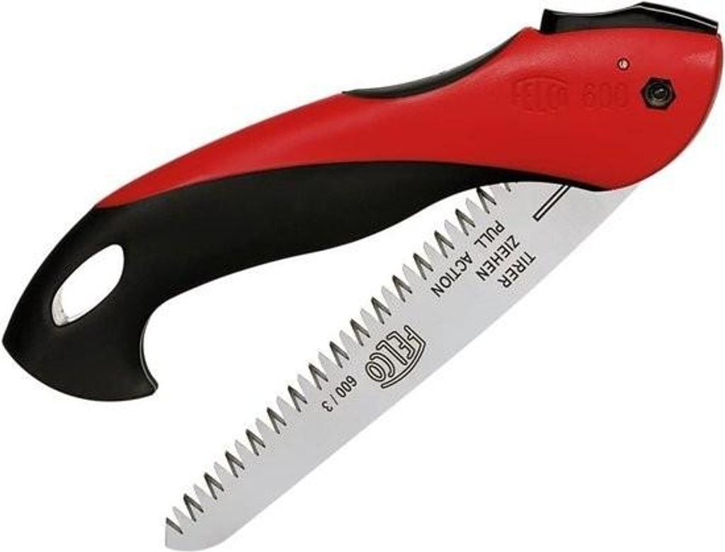 FELCO 600 Klappsäge – Sägeblatt 16 cm – Astsäge für Links- und Rechtshänder – Ø 50 mm – Länge 350 mm – Gartenhandsäge