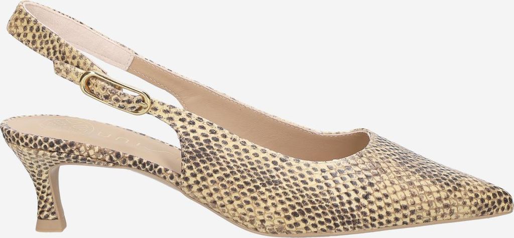 Unisa IBON_NG MISTRAL, Peeptoes & Slingpumps in Gelb, kombiniert für Damen, Größe 38