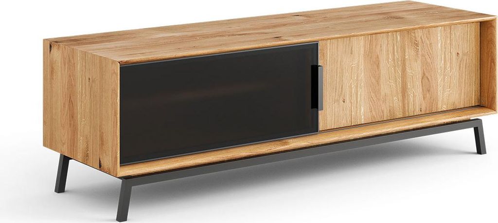 Lowboard Modern Loft TV-Unterschrank 200x50x52cm Massivholz geölt Farbe wählbar