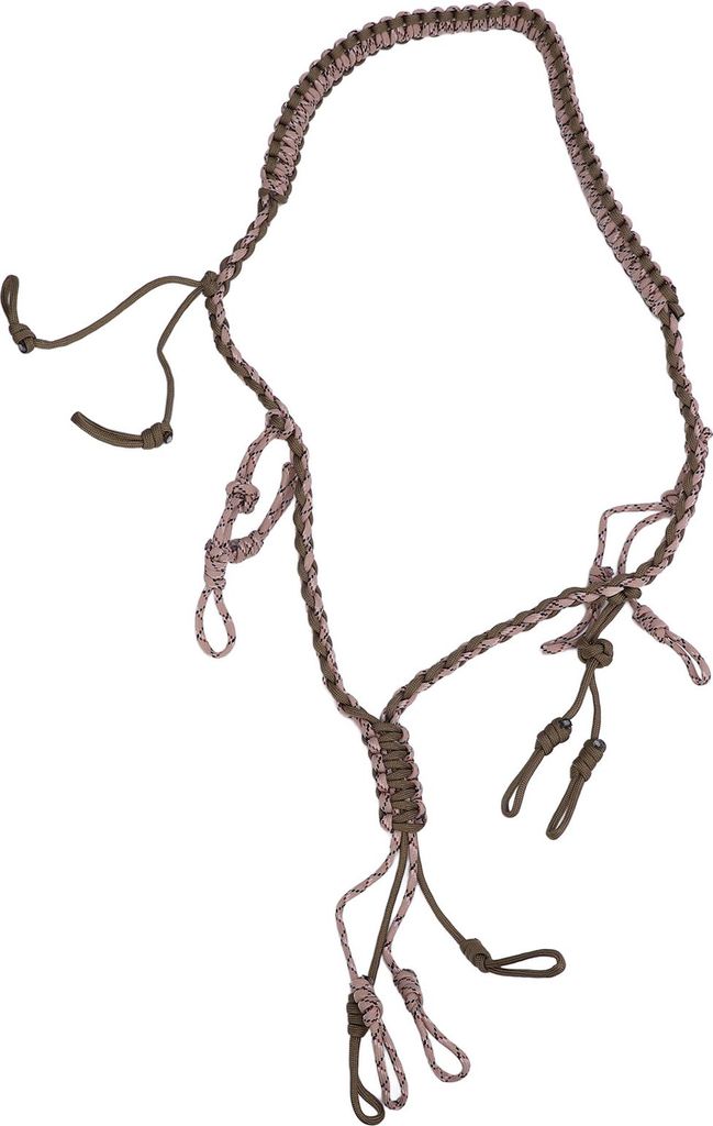 Ente Call Lanyard Tragbares geflochtenes Paracord Nylon -Spiel mit Schleifen für Khaki im Freien