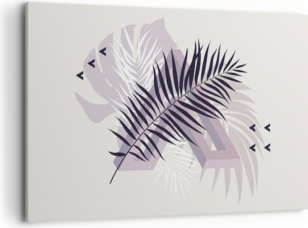 Bild auf Leinwand - Leinwandbild - Einteilig - Grafiken Blatt Buntstift - 120x80cm - Wand Bild - Wanddeko - Wandbilder - Leinwanddruck - Bilder - W...