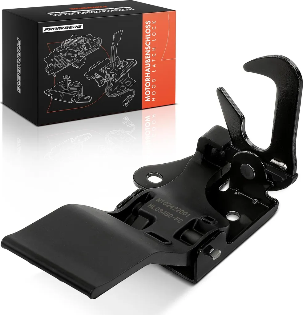 Verrou de capot Audi A1 8XA en acier renforcé anti-vibrations 1x