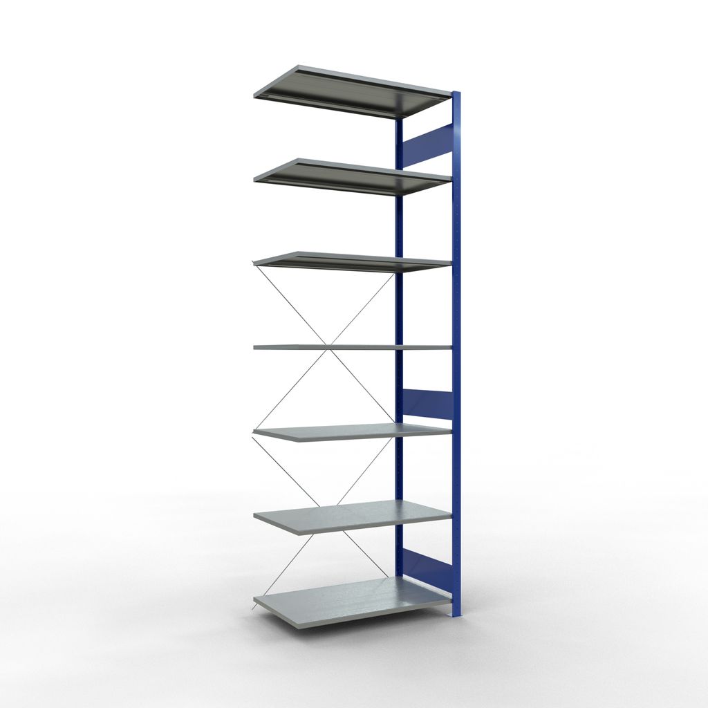Stecksystem Anbauregal - 3000x1000x600 mm, Typ 150 kg
