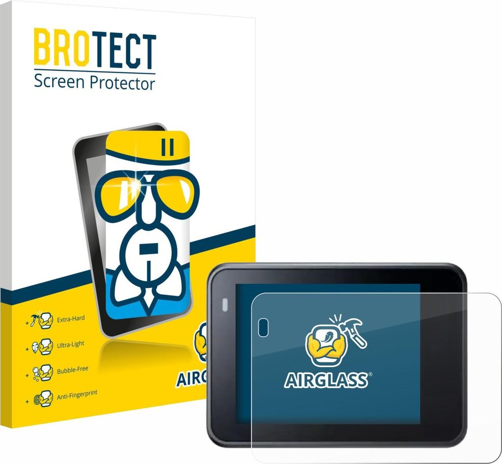 BROTECT Schutzglas für Akaso Brave 8 Schutzfolie Panzer Folie Glas Display Schutz klar