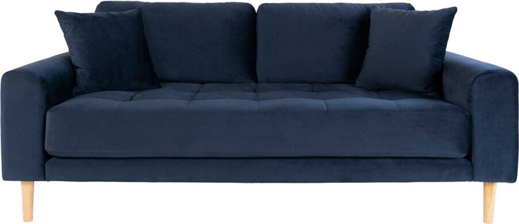 House Collection Samt 2.5-Sitzer Sofa Milo Dunkelblau