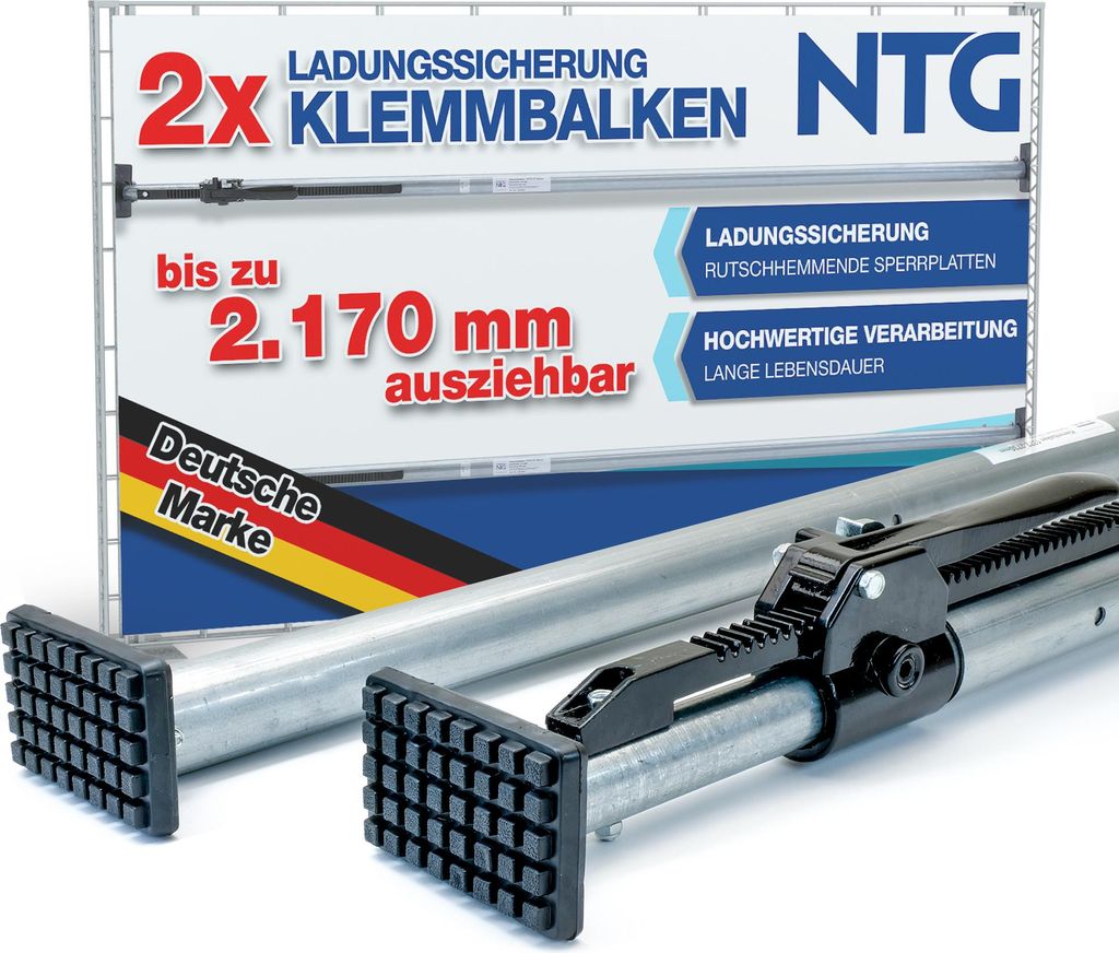 2 x Klemmbalken, Einsatzbereich: 1800 - 2170 mm Produktbild 