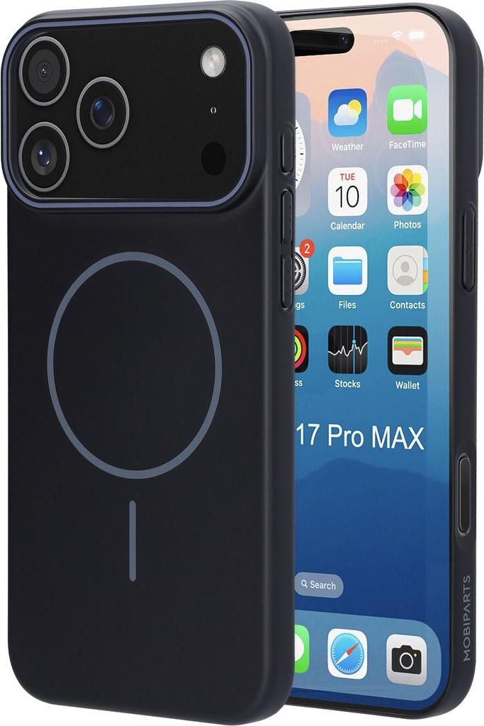 Mobiparts Slim Line iPhone 17 Pro Max MagSafe Hülle Hardcase Backcover - Onyx Black