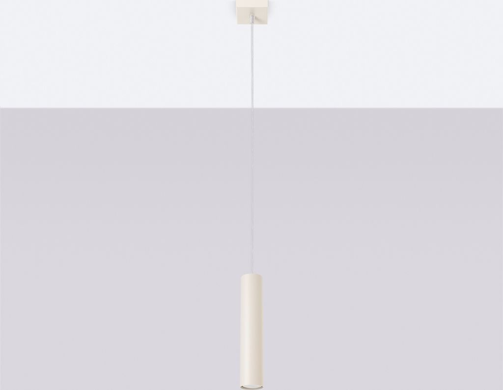Pendelleuchte LAGOS 1 beige 1xGU10 10W Stahl 118x8x8cm Sollux Lighting