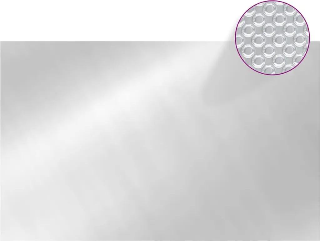Bâche de protection piscine 8x5m en polyéthylène argenté vidaXL durable