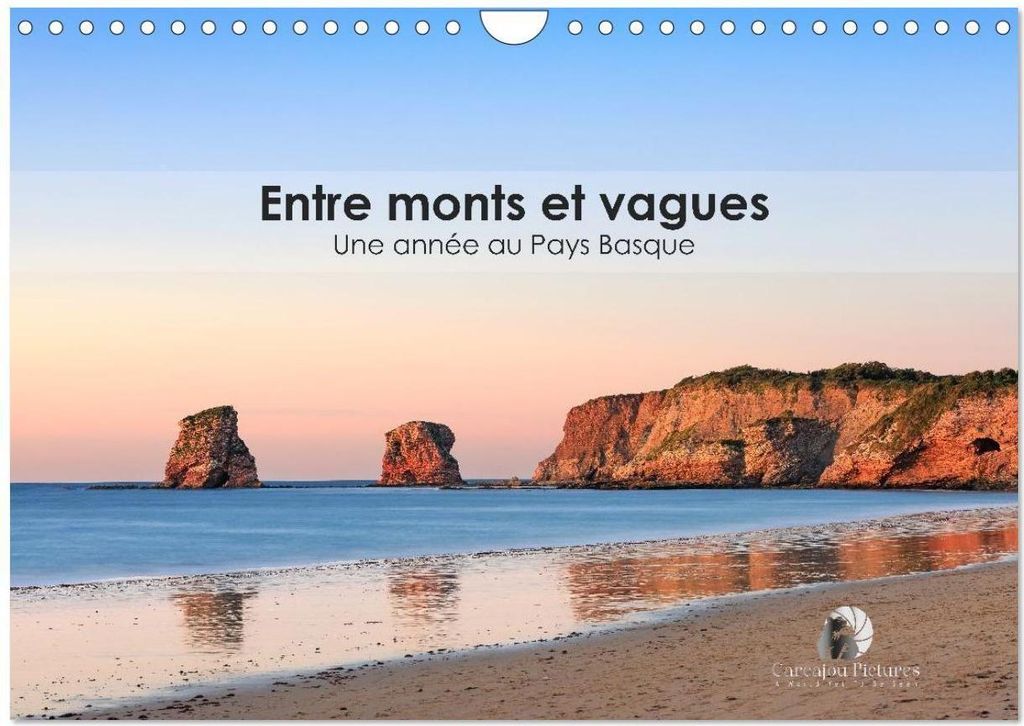 Entre monts et vagues - Une année au Pays Basque (Calendrier mural 2026 DIN A4 vertical), CALVENDO calendrier mensuel