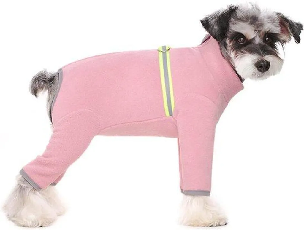 Manteau Pyjama Chien Polaire Rose XL Intégral pour Grande Race Chaud