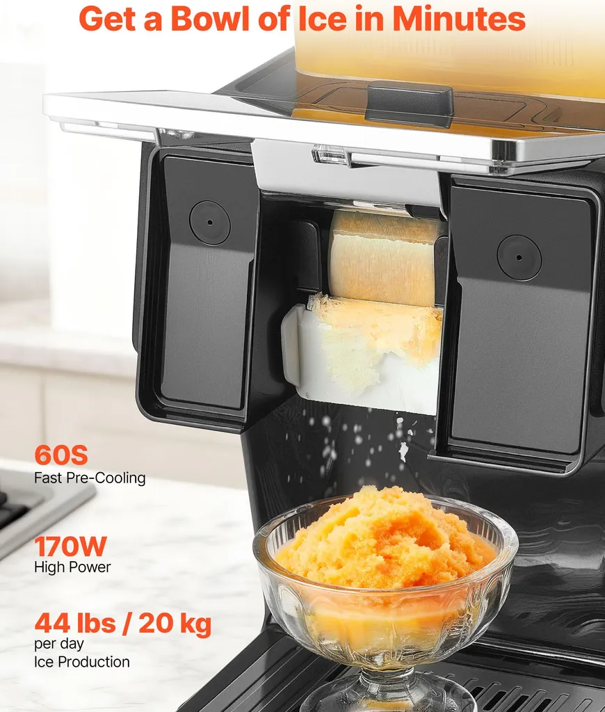 Machine Bingsu Refroidissement Rapide 90s avec Réservoir de 0,8 L - 2