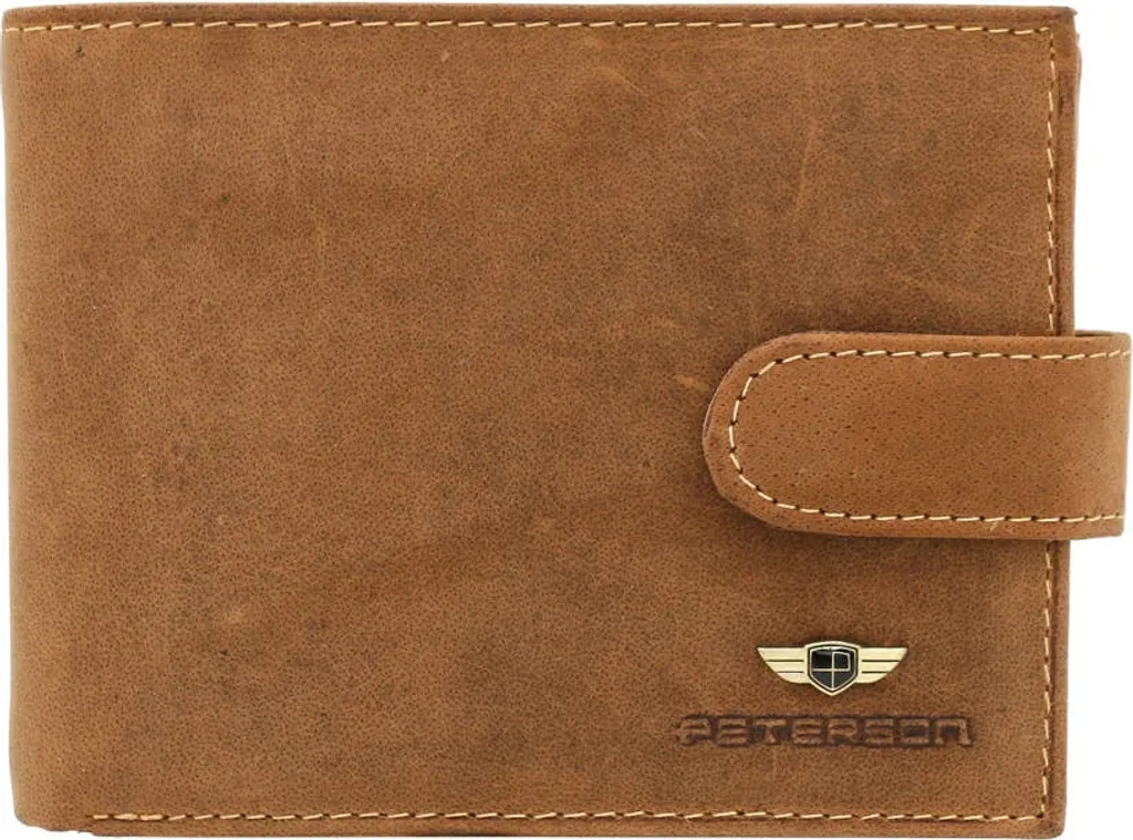 Portafoglio Peterson Uomo Cuoio Cognac | Capiente e Sicuro RFID