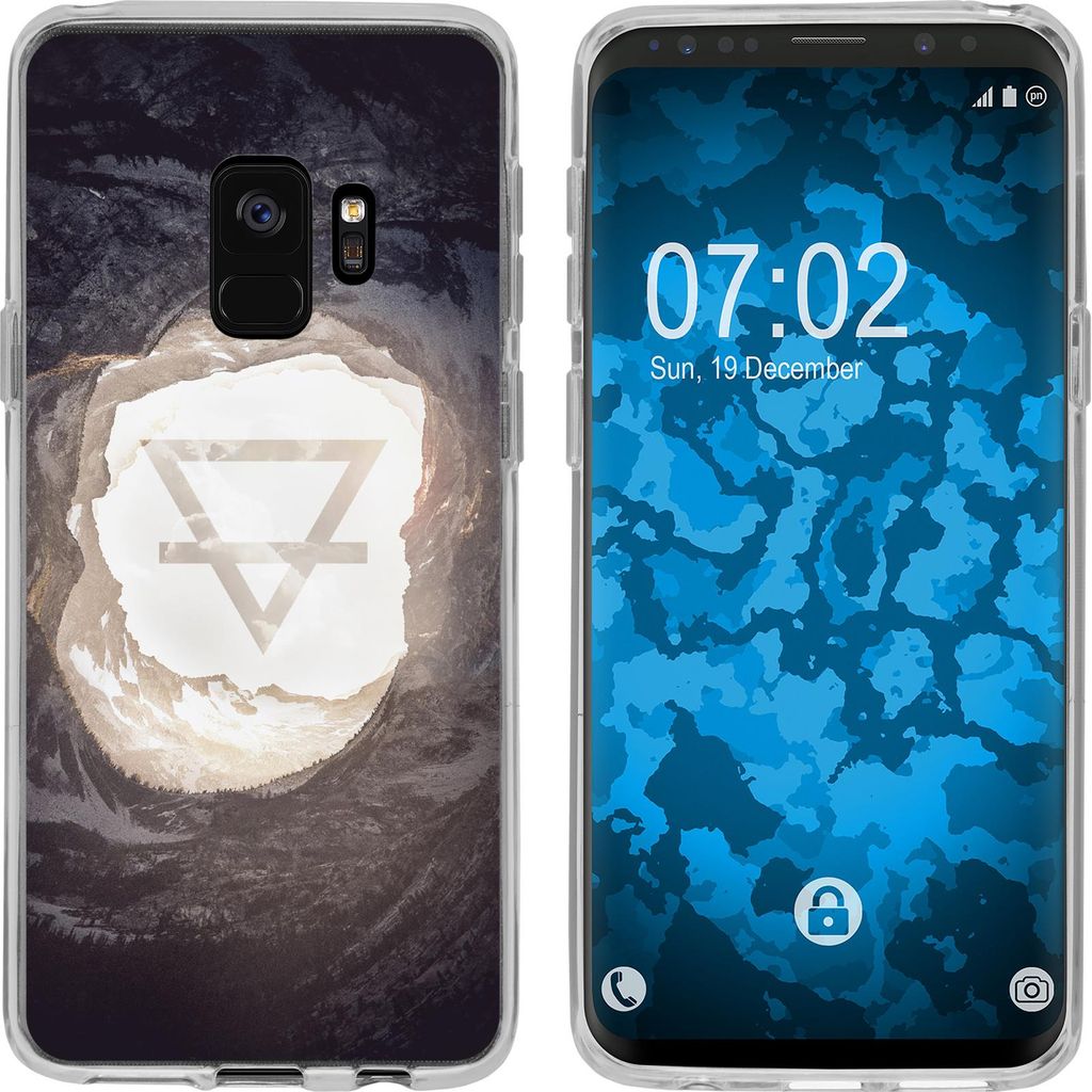 PhoneNatic Case kompatibel mit Samsung Galaxy S9 Silikon-Hülle Element Erde M2