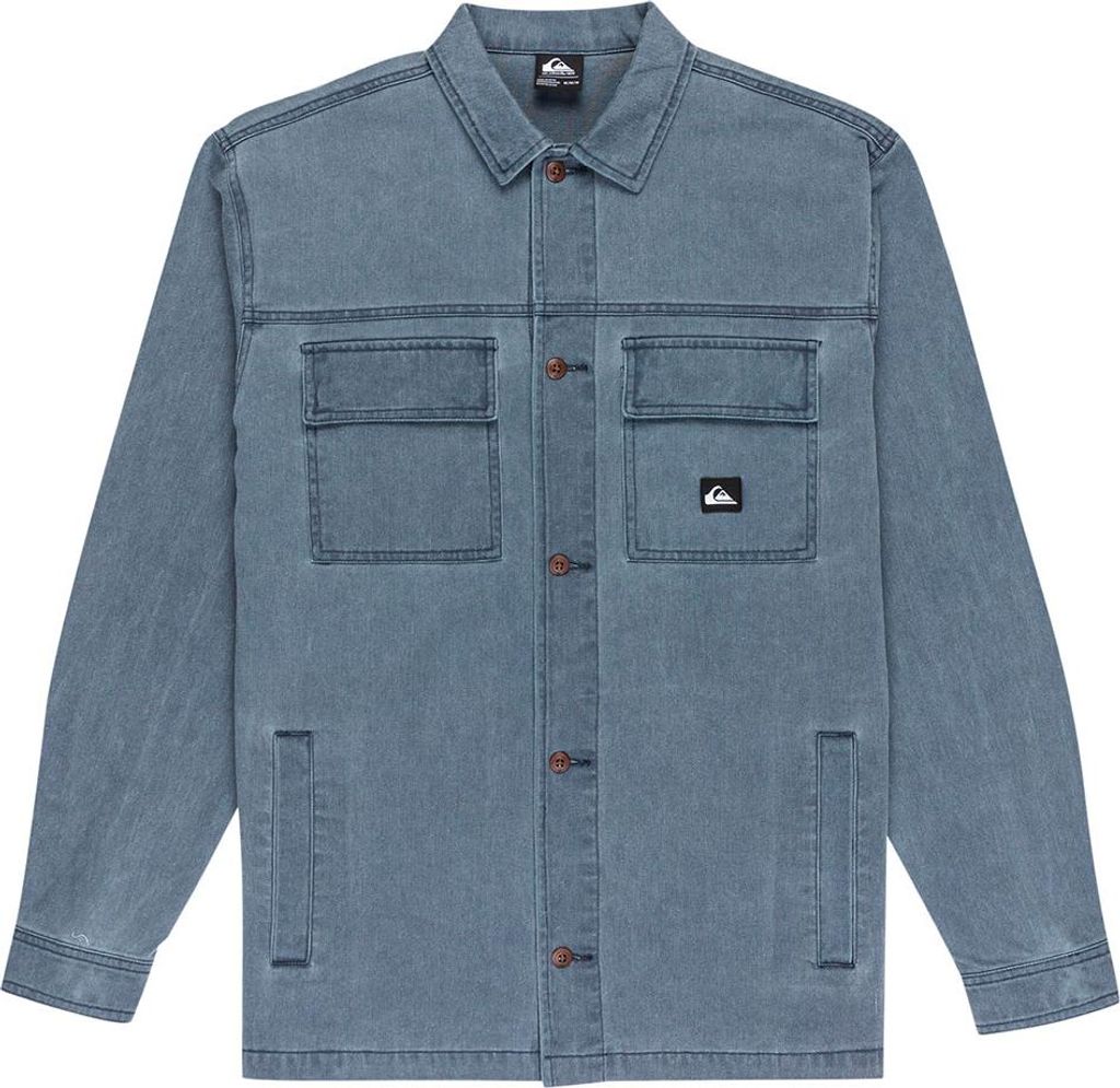 Quiksilver Mohab Washed Twill Langarmhemd Blau XL Mann Blau XL