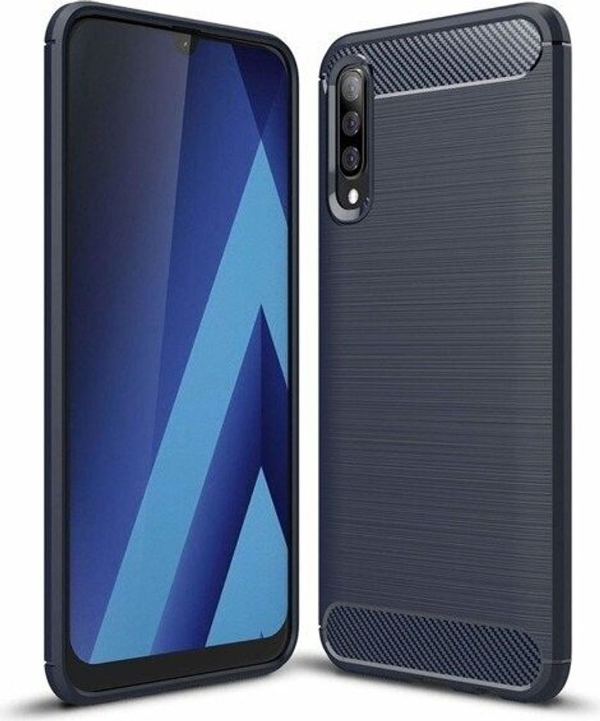 Carbon Bush TPU Hülle für Xiaomi Redmi Y3 - Elegante Dunkelblaue Schutzhülle KP19369