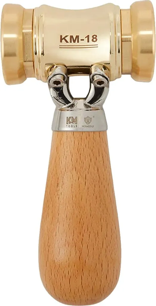 Marteau à bois laiton acier 4,75 pouces - Têtes interchangeables 25,4 oz