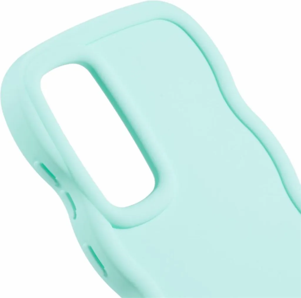 Cover Samsung S24 FE Silicone Phonesta Wavy Verde Menta - Protezione Shock - 6