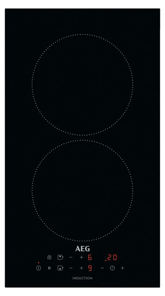 Plaque de cuisson induction 2 feux AEG IKB32300CB encastrable noire