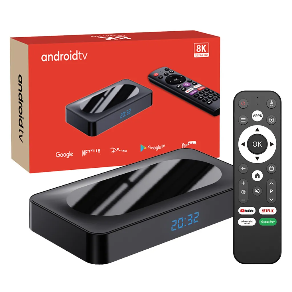 Boîtier TV ZELURXX 2Go RAM 32Go ROM Processeur 64 bits Quatre Cœurs