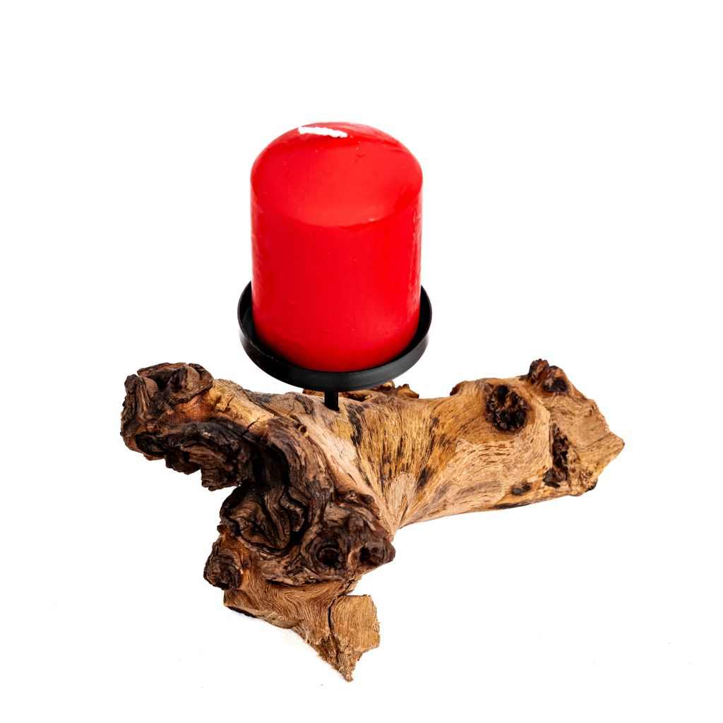 🕯️Echtholzwurzel Kerzenständer - Kerzenhalter auf einer Produktbild 13