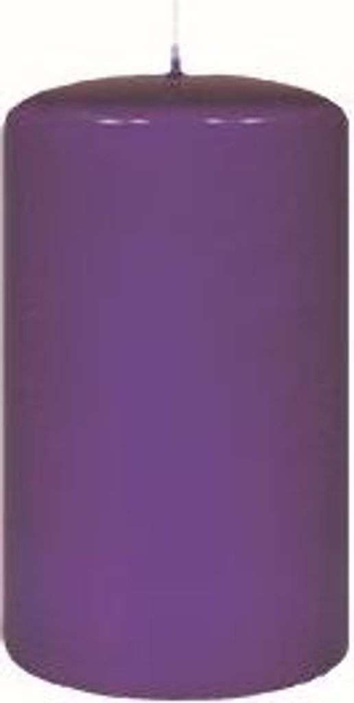 Stumpenkerzen Lila 200 x 50 mm, 6 Stück