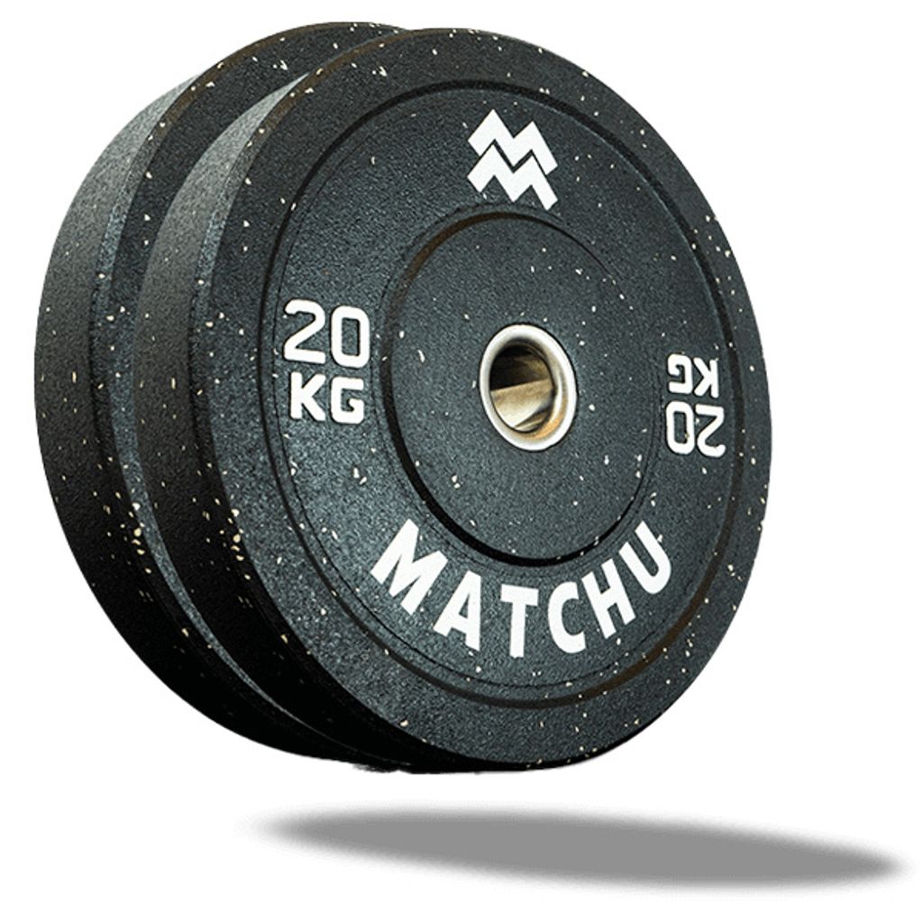 Matchu Sports Olympic Bumper Plates - 2er Set - 2 x 20 kg - Hantelscheiben