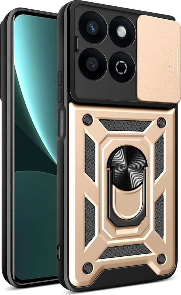 Custodia Silicone Ultra Sottile Morbida Cover Con Magnetico S03D Per Huawei Honor X7 Oro 594179