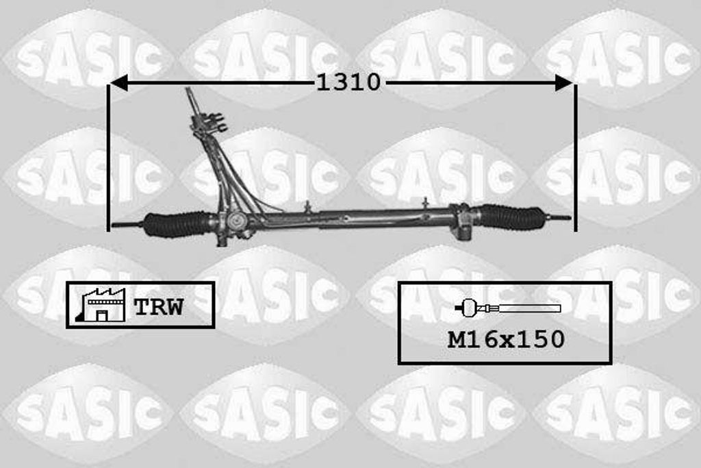 SASIC 7170026 Lenkgetriebe OE 1607744580 kompatibel mit Jumper, Ducato, Boxer