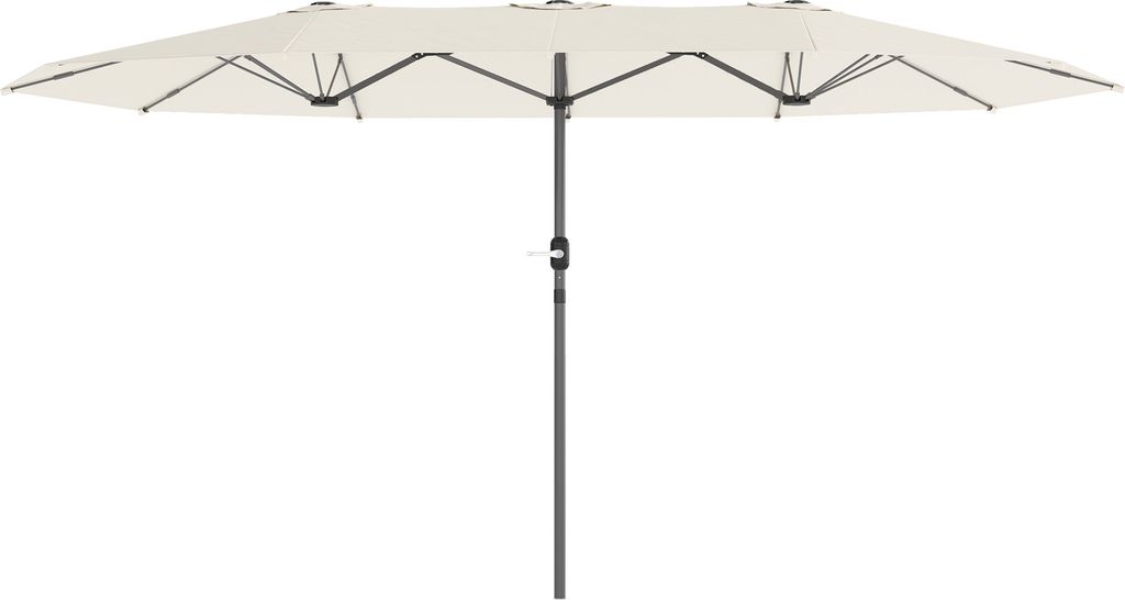 Podwójny parasol Outsunny 436 x 260 cm, stalowy parasol z Zdjęcie produktu 