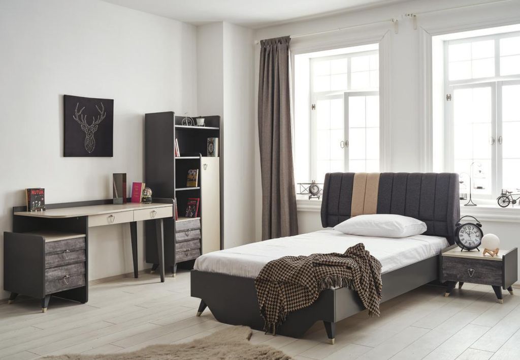 Schlafzimmerset s stilvolle Schlafzimmer Set Bett Bücherregal