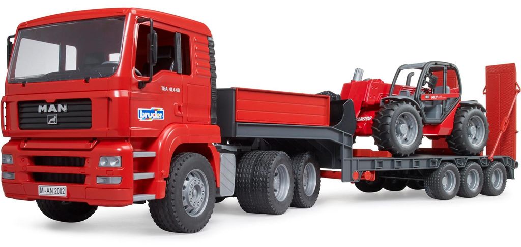 Camion surbaissé MAN TGA avec chargeur télescopique Manitou Image du produit 