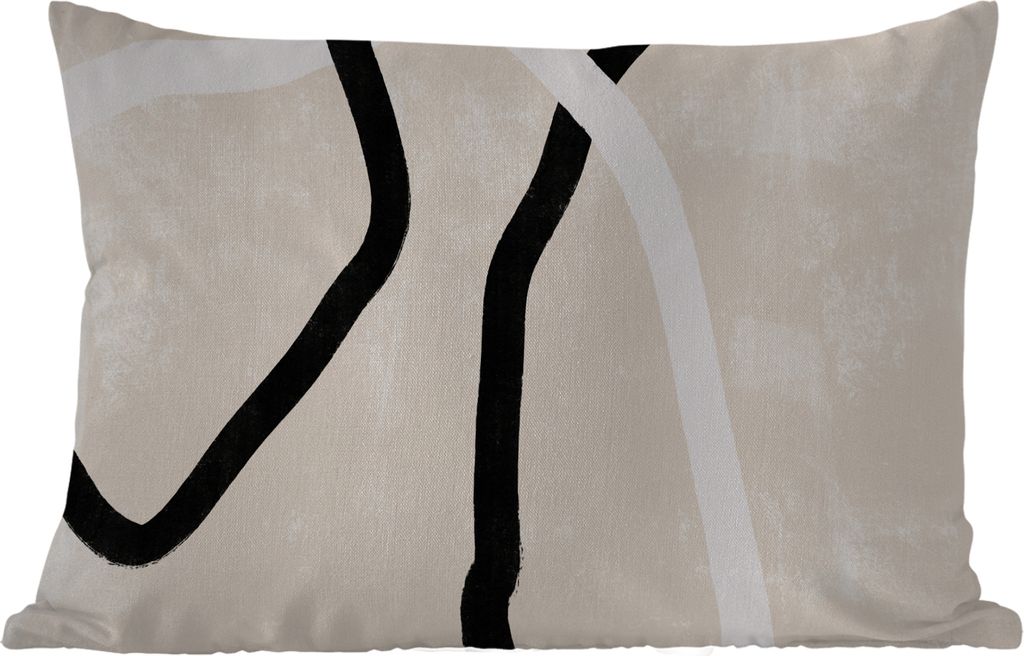 MuchoWow Outdoor Kissen - Rosa - Minimalismus - Design - 60x40 cm - Wetterfest - Lounge Kissen - Zierkissen - Kissen für Innenräume