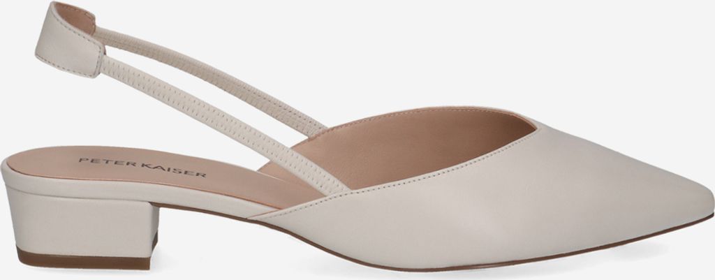 Peter Kaiser Peeptoes & Slingpumps 7944, Glattleder, Weiß, Damen