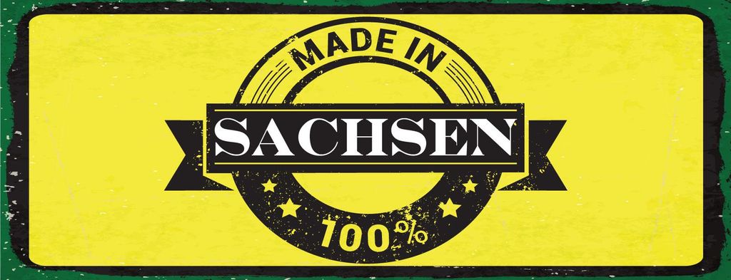 vianmo Blechschild 10x27 cm Sachsen