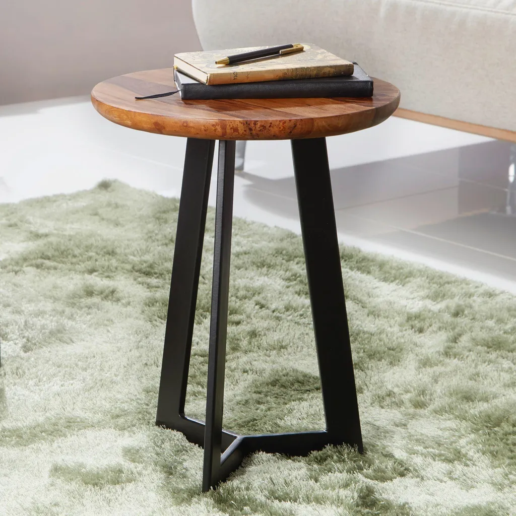 Table basse stable et robuste en bois véritable contre les rayures - 2