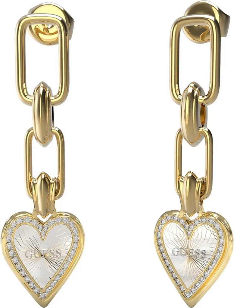 Boucles d'oreilles Dormeuses Guess en Acier Doré pour Femme Chic