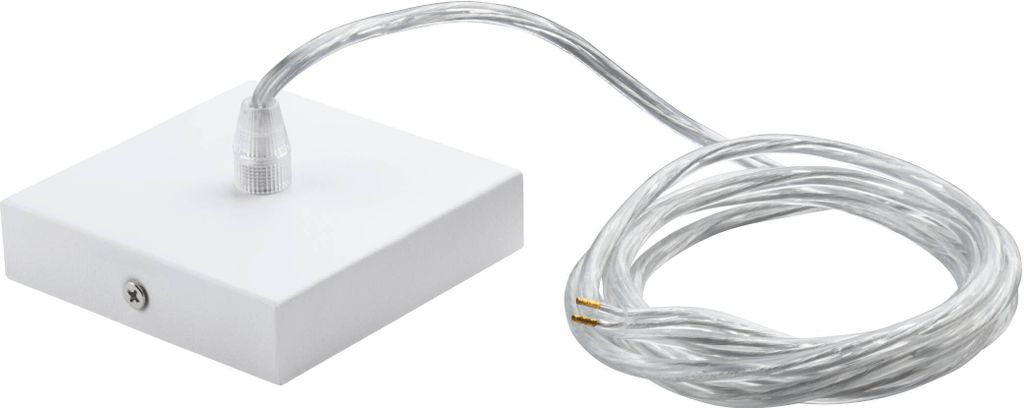 Eglo 61489 Baldachin mit Kabel Stahl Weiss