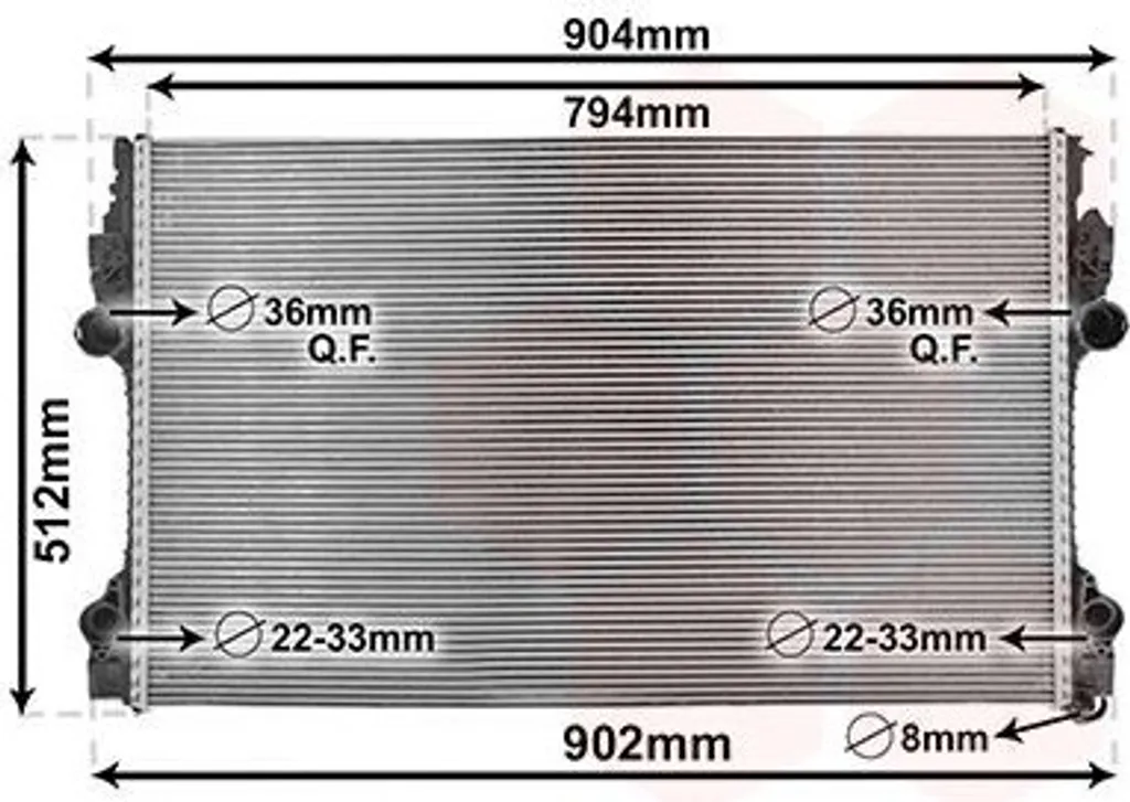 Stop surchauffe : Radiateur moteur VAN WEZEL 74012702 Porsche Panamera