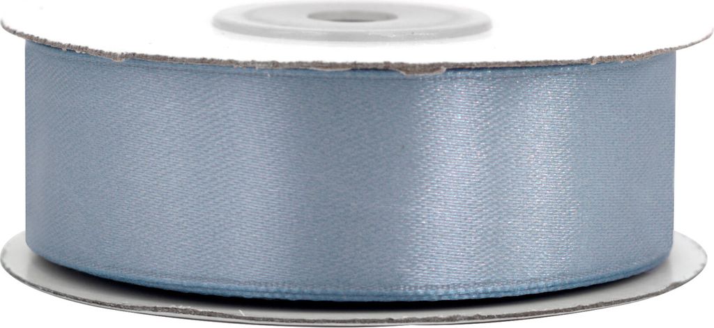 Satinband 25mm x 25m Rolle Dunkelgrau