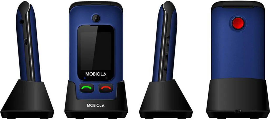 Mobiola MB610 bleu fini les smartphones compliqués téléphone simple