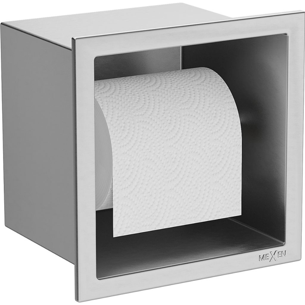 Mexen X-Wall-P uchwyt na papier toaletowy, inox - 1913 Zdjęcie produktu 